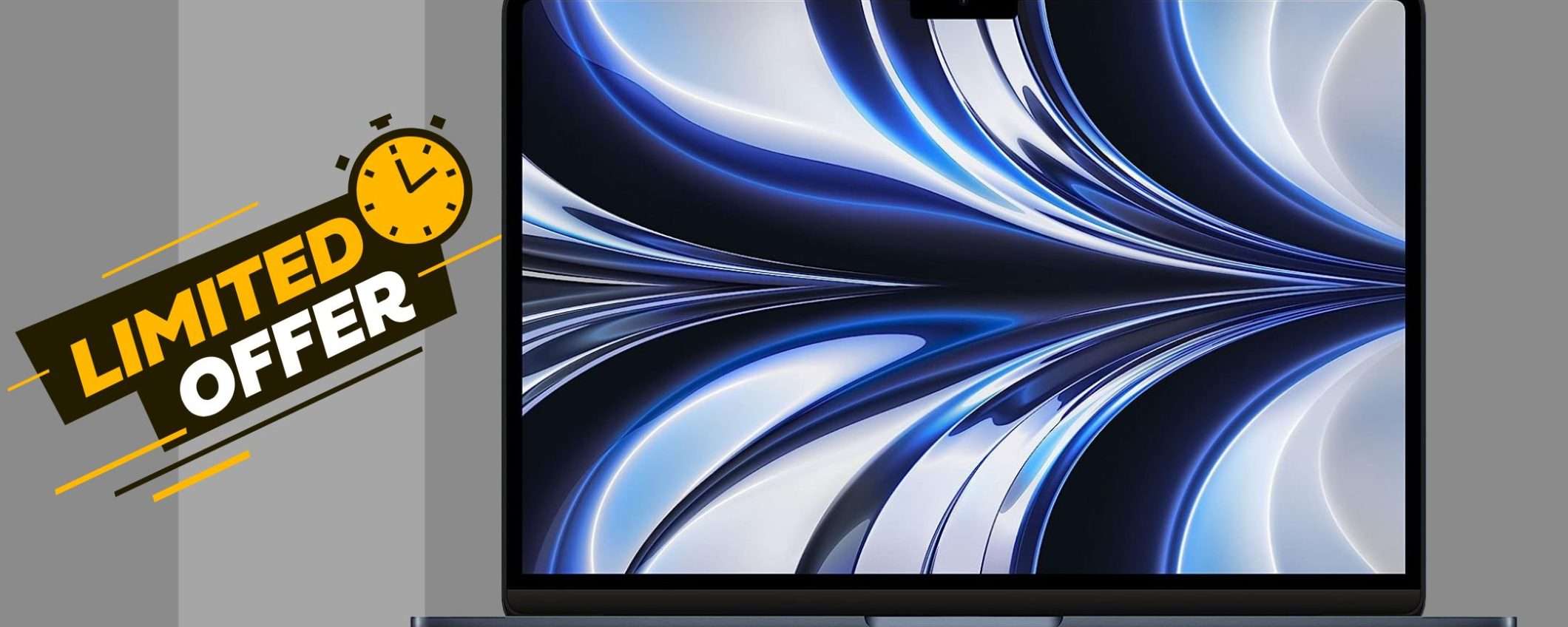 MacBook Air 2022 (chip M2): quasi 400€ di sconto, promo SHOCK a tempo MacBook Air 2022 (chip M2): quasi 400€ di sconto, promo SHOCK a tempo