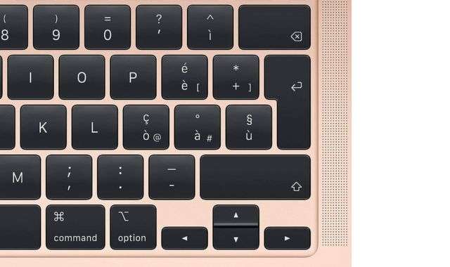 MacBook Air dettaglio tastiera