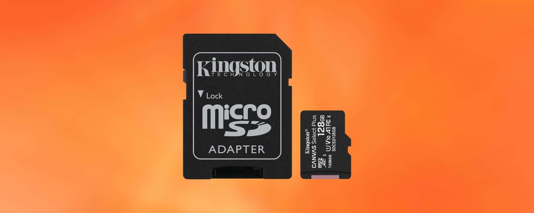 MicroSD 128GB Classe 10 a PREZZO STRACCIATO su Amazon (-46%) MicroSD 128GB Classe 10 a PREZZO STRACCIATO su Amazon (-46%)