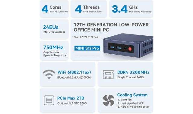 Mini PC Beelink Mini S12 Pro