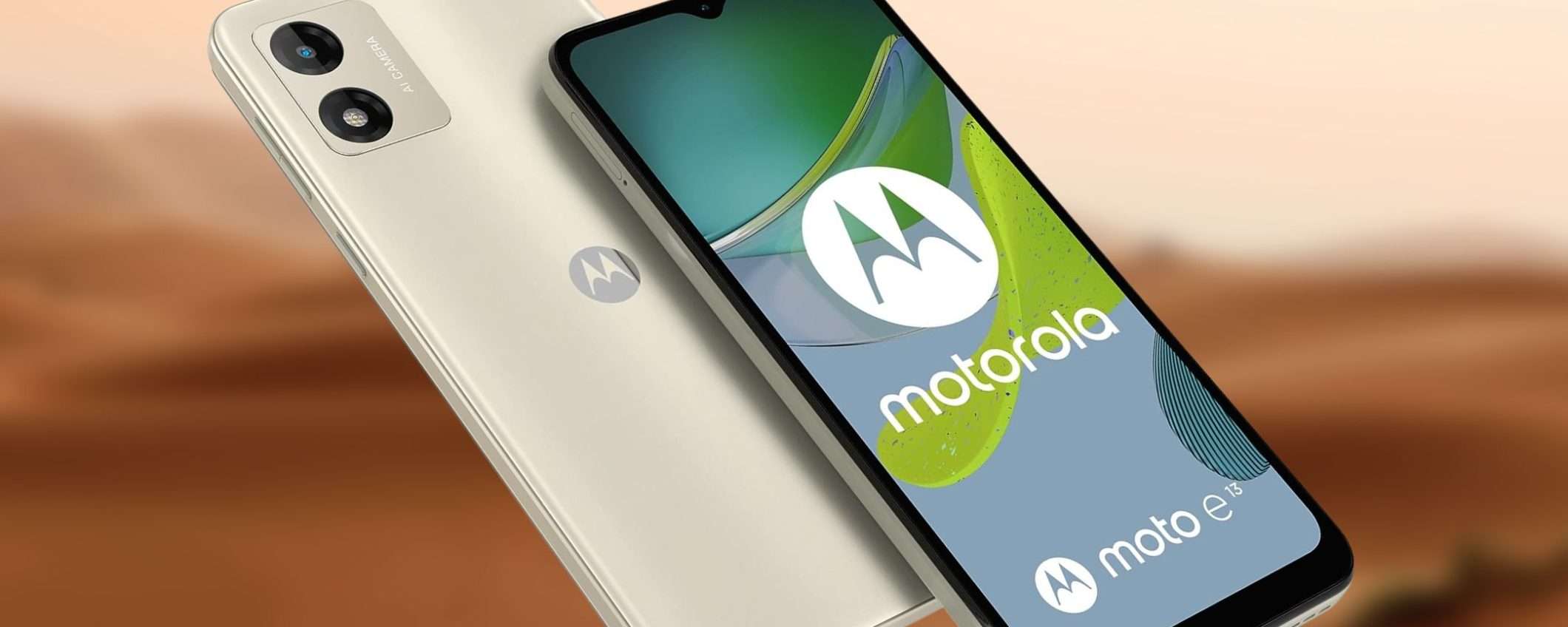 Motorola moto e13 a 99€ è FOLLIA TOTALE: 5000 mAh, dual SIM, ampio display Motorola moto e13 a 99€ è FOLLIA TOTALE: 5000 mAh, dual SIM, ampio display