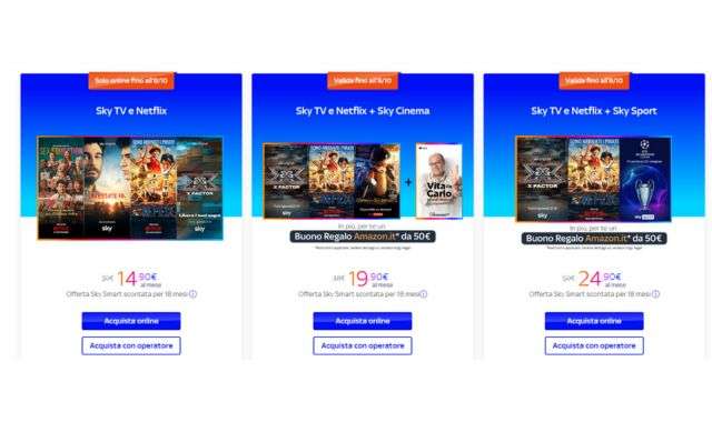 Pacchetti super offerte Sky