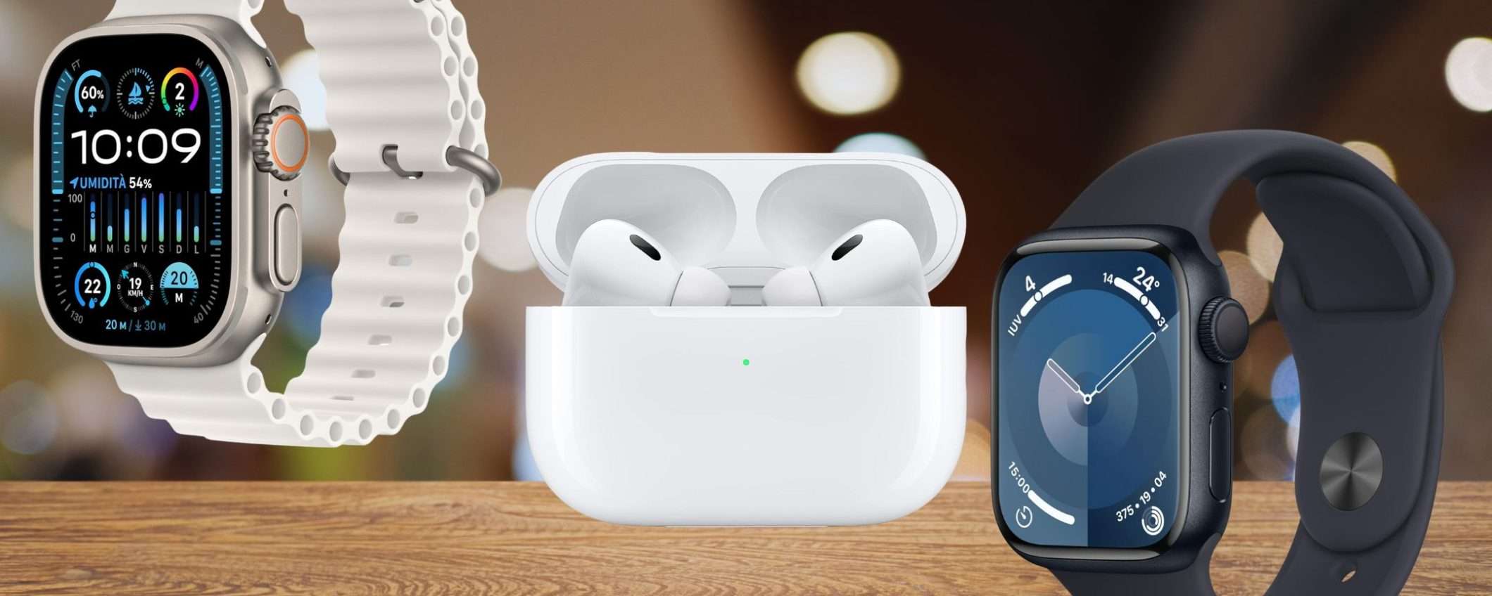 Apple Watch 9, Watch Ultra 2 e AirPods Pro USB C: da ADESSO su Amazon Apple Watch 9, Watch Ultra 2 e AirPods Pro USB C: da ADESSO su Amazon