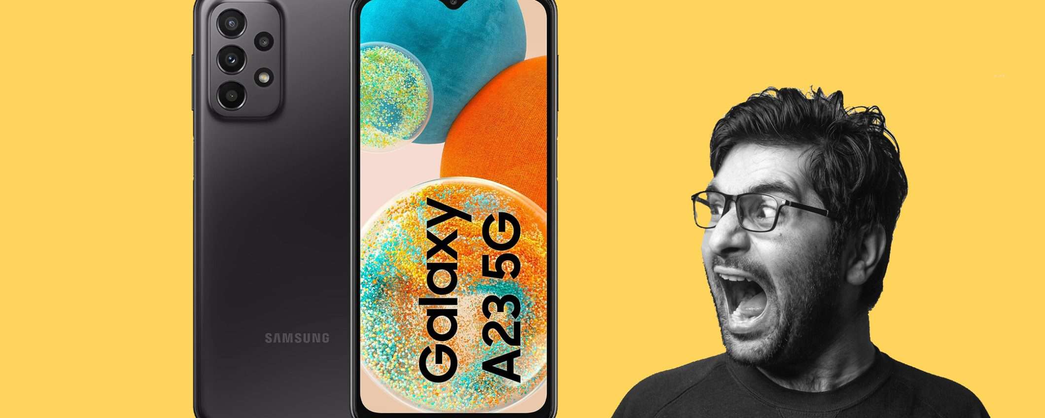 Samsung Galaxy A23 5G in offerta scontato del 41%: prezzo shock Samsung Galaxy A23 5G in offerta scontato del 41%: prezzo shock