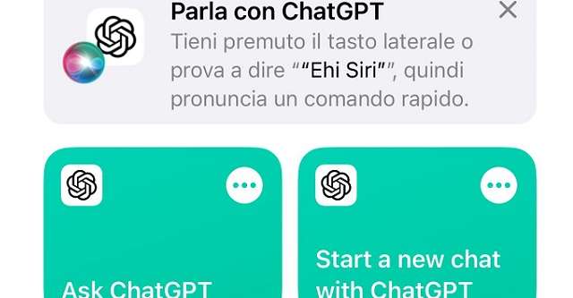  Siri si trasforma in ChatGPT