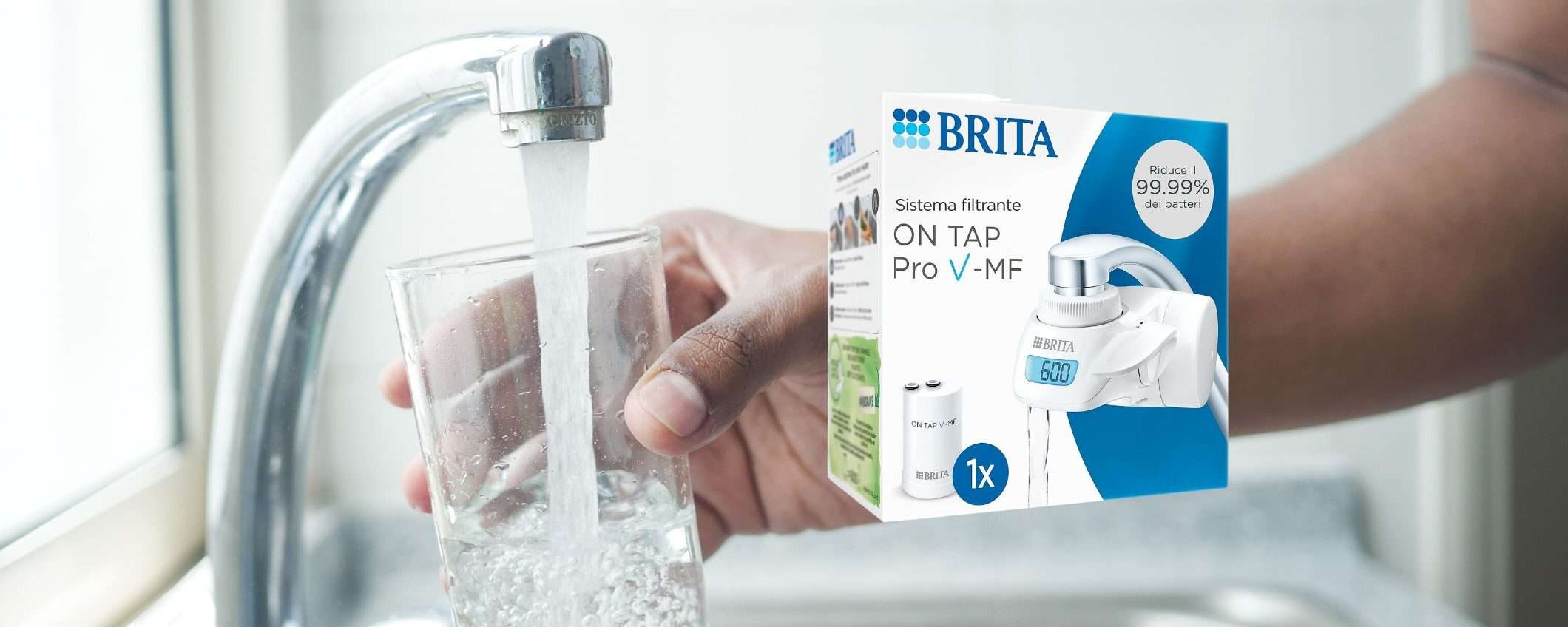 Sistema filtrante Brita in OFFERTA: acqua del rubinetto mai così buona