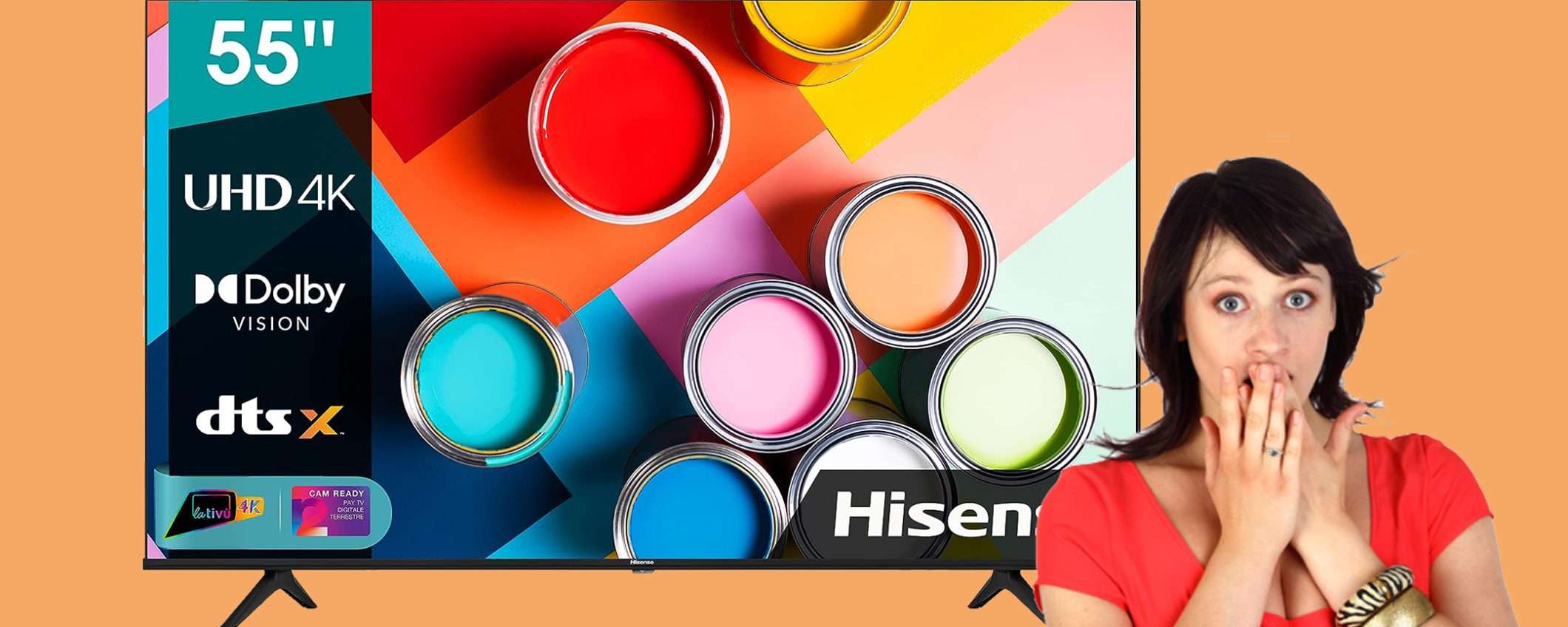 Smart TV Hisense UHD da 55 Smart TV Hisense UHD da 55