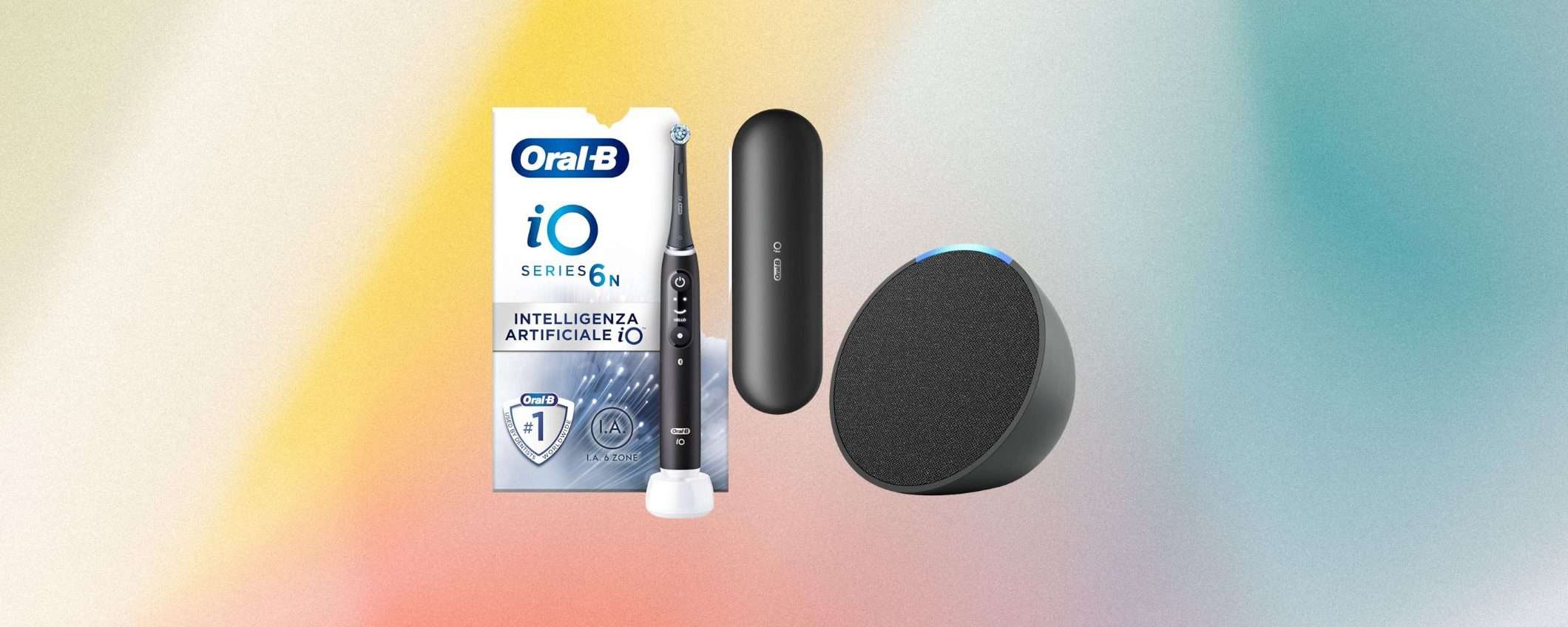 Lo spazzolino elettrico Oral-B ti regala Alexa Echo Pop: scopri lo sconto Lo spazzolino elettrico Oral-B ti regala Alexa Echo Pop: scopri lo sconto