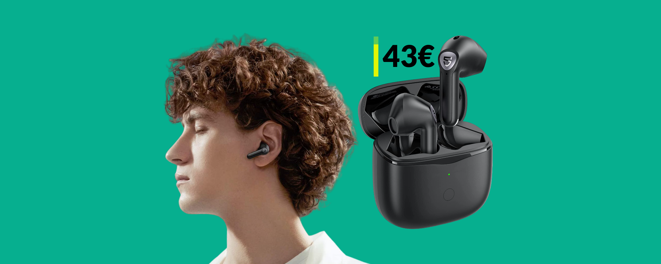 Auricolari SoundPEATS con cancellazione rumore: DOPPIO sconto Auricolari SoundPEATS con cancellazione rumore: DOPPIO sconto
