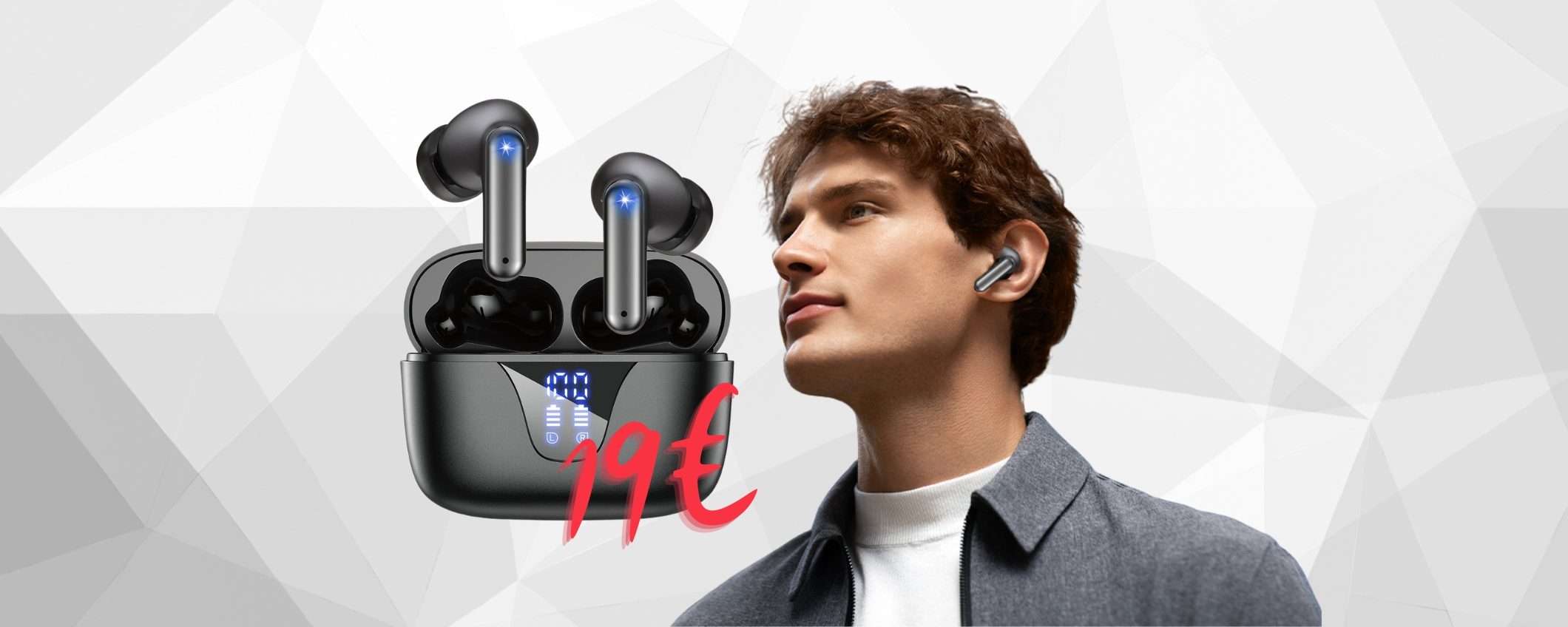 Auricolari Bluetooth comodi, leggeri e impermeabili su Amazon a 19€ Auricolari Bluetooth comodi, leggeri e impermeabili su Amazon a 19€