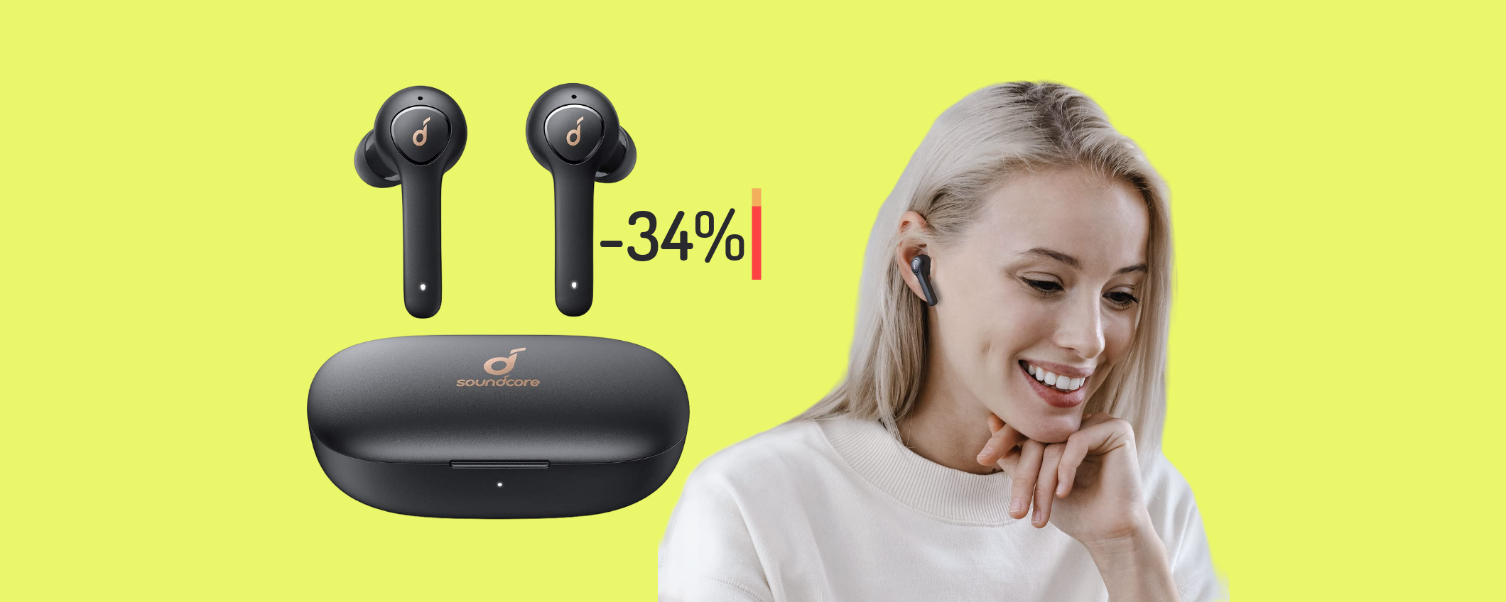 Auricolari Soundcore, 40 ore di musica MOZZAFIATO: solo 32€ Auricolari Soundcore, 40 ore di musica MOZZAFIATO: solo 32€