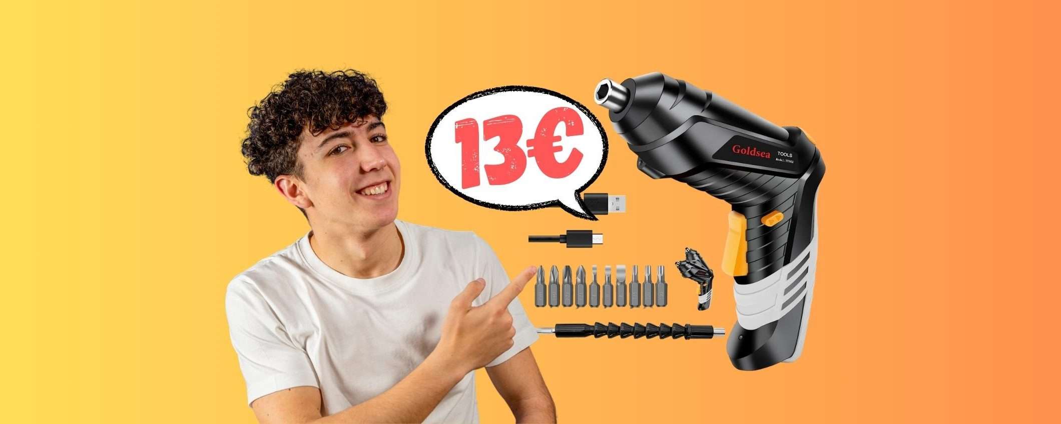 Avvitatore elettrico a batteria tuo con una SCOCCHEZZA (13€) Avvitatore elettrico a batteria tuo con una SCOCCHEZZA (13€)