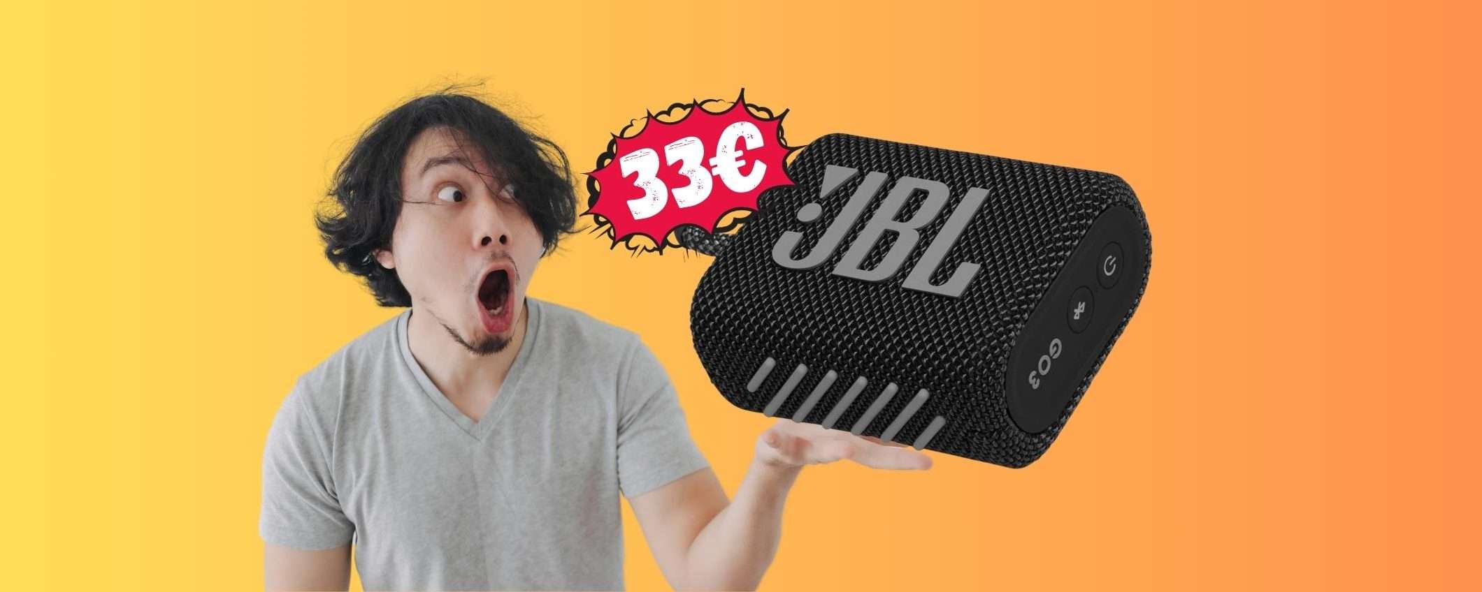 BOMBA Amazon: il mini speaker JBL GO 3 a 33€, da non perdere BOMBA Amazon: il mini speaker JBL GO 3 a 33€, da non perdere