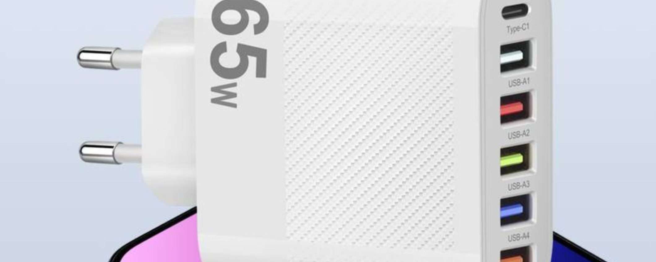 Caricatore 65W a 4€ su Temu: 6 porte USB, ERRORE di prezzo (-62%) Caricatore 65W a 4€ su Temu: 6 porte USB, ERRORE di prezzo (-62%)