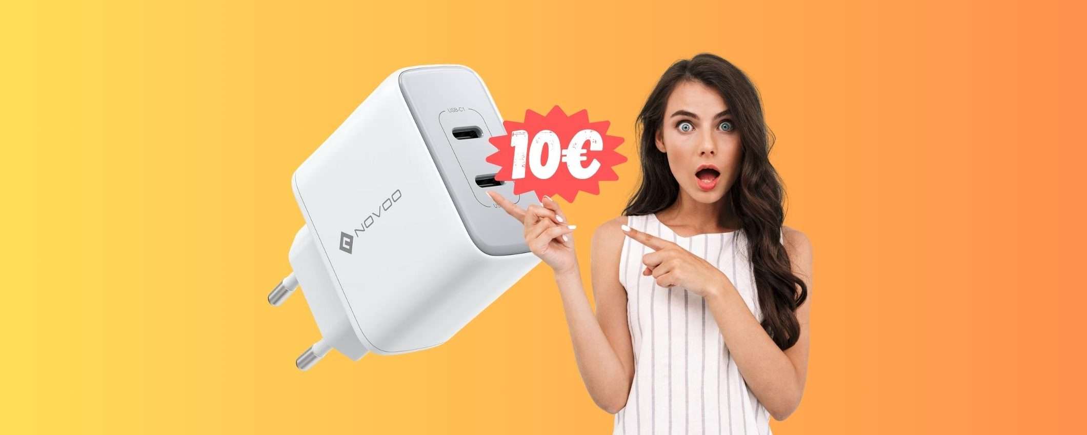 Caricatore USB-C da 35W con 2 uscite in MEGA SCONTO (-62%) Caricatore USB-C da 35W con 2 uscite in MEGA SCONTO (-62%)