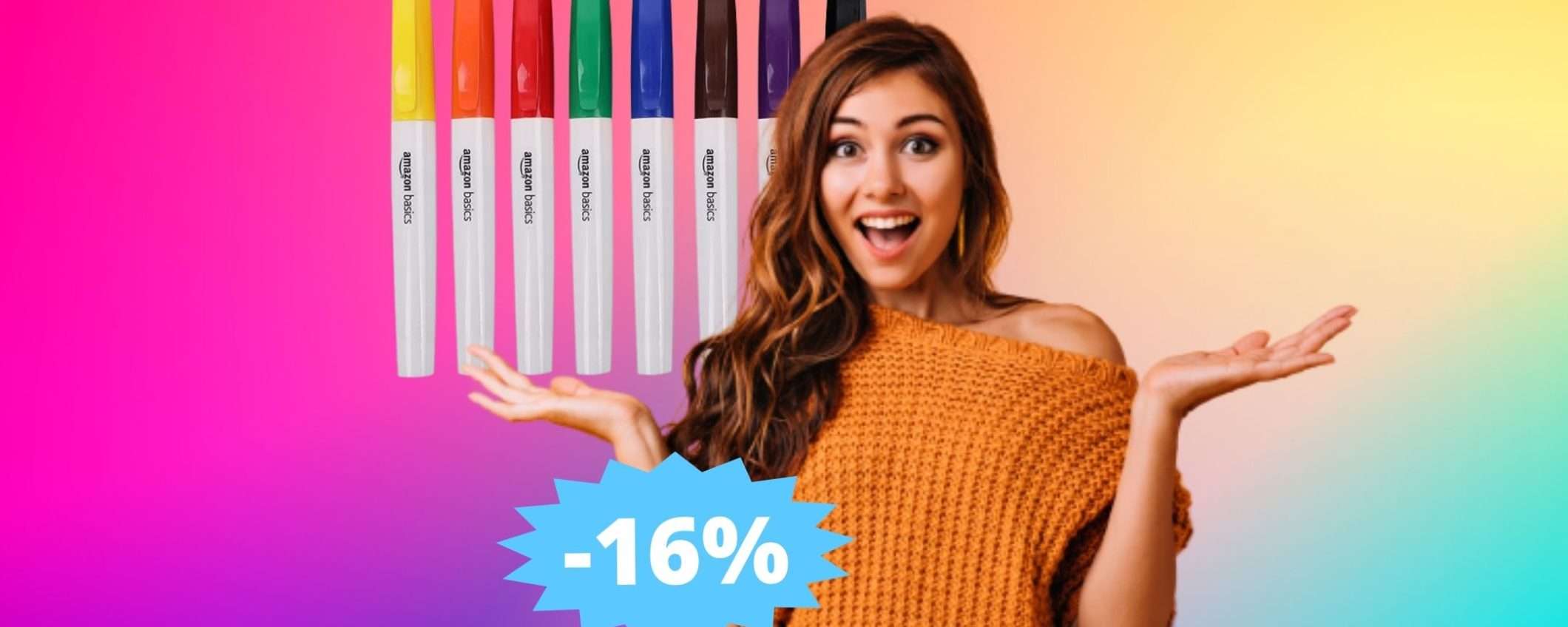 8 pennarelli indelebili Amazon Basics: ottimo SCONTO su Amazon 8 pennarelli indelebili Amazon Basics: ottimo SCONTO su Amazon