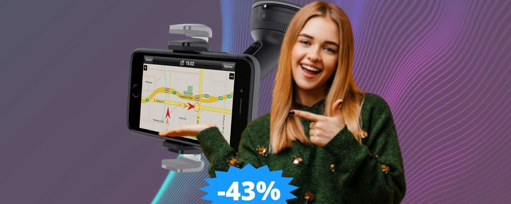 Supporto universale da auto Belkin: prezzo BOMBA su Amazon Supporto universale da auto Belkin: prezzo BOMBA su Amazon