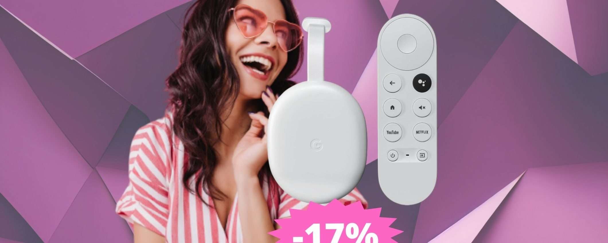 Chromecast con Google TV: le scorte a disposizione sono limitate Chromecast con Google TV: le scorte a disposizione sono limitate
