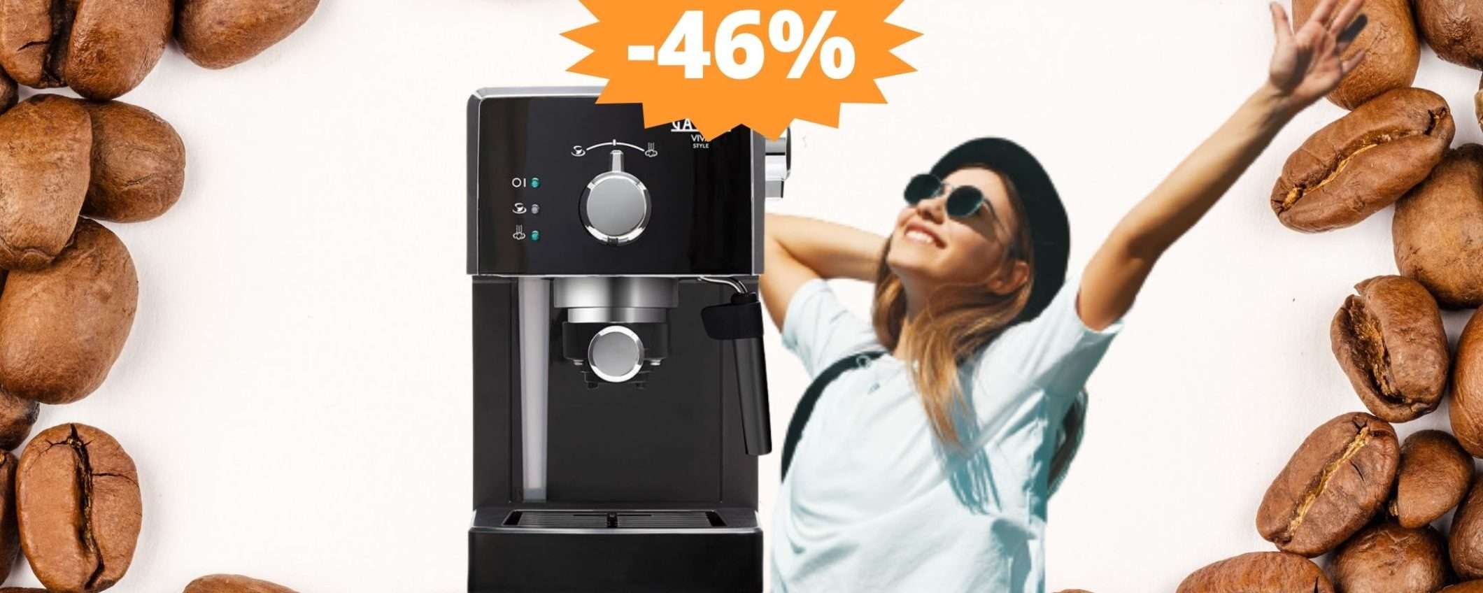 Macchina da caffè Gaggia Viva Style: prezzo BOMBA su Amazon (-46%) Macchina da caffè Gaggia Viva Style: prezzo BOMBA su Amazon (-46%)