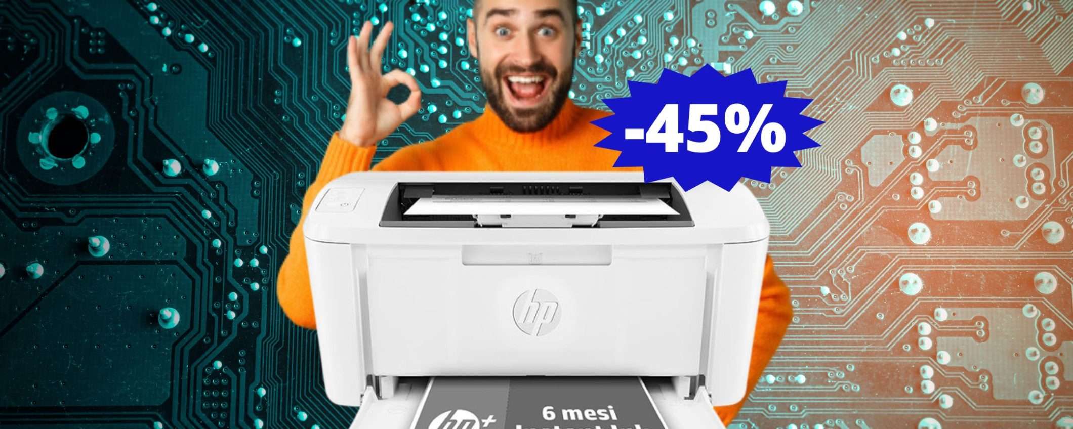 Stampante HP LaserJet: un'OCCASIONE da prendere al volo (-45%) Stampante HP LaserJet: un'OCCASIONE da prendere al volo (-45%)
