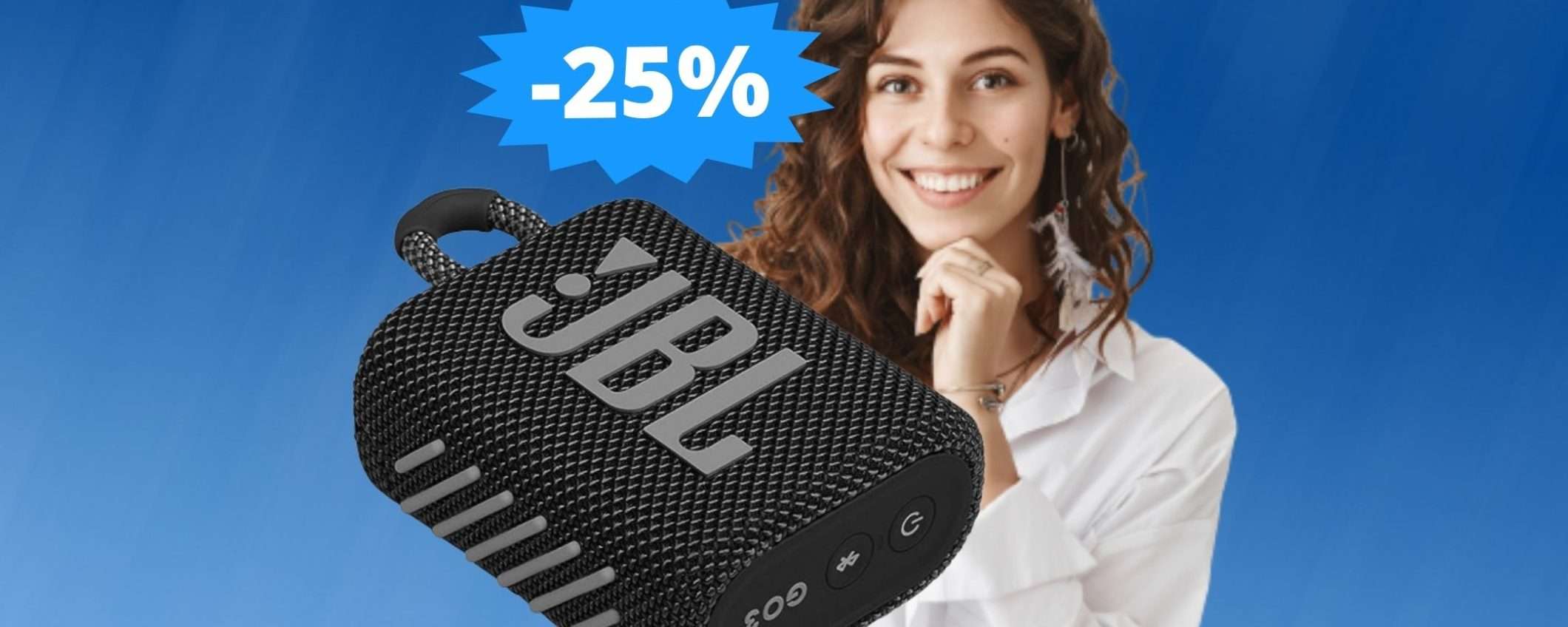 Speaker JBL GO 3: un'OCCASIONE da non perdere su Amazon Speaker JBL GO 3: un'OCCASIONE da non perdere su Amazon