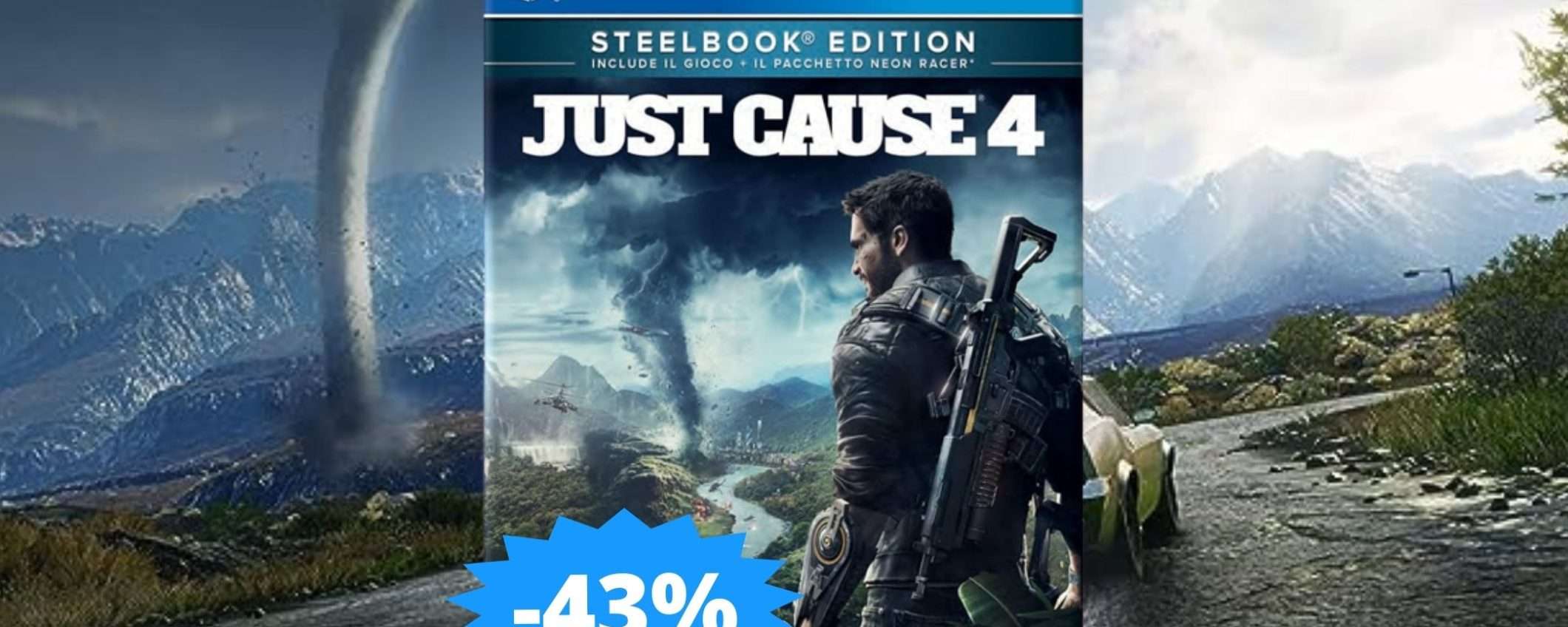Just Cause 4 per PS4: CROLLO del prezzo su Amazon (-43%)