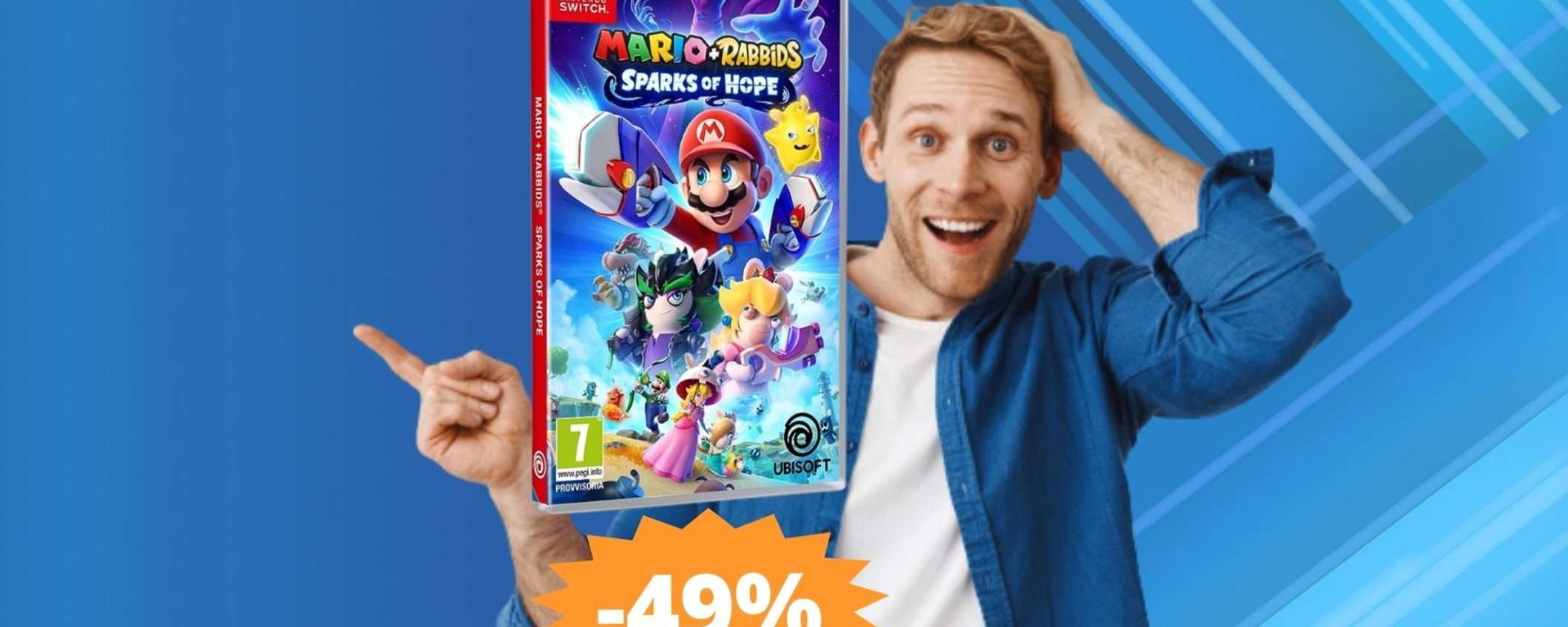 Mario + Rabbids Sparks of Hope: sconto FOLLE del 49% su Amazon Mario + Rabbids Sparks of Hope: sconto FOLLE del 49% su Amazon