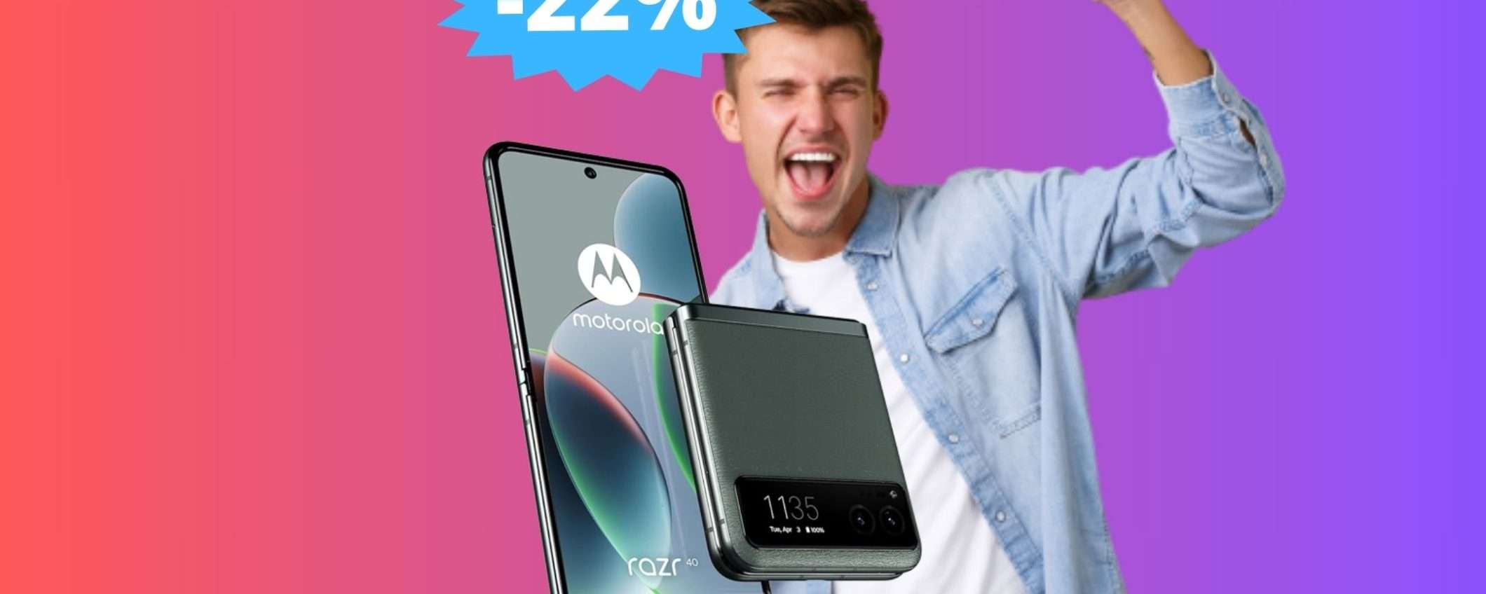 Motorola razr 40: un'OCCASIONE imperdibile su Amazon (-22%) Motorola razr 40: un'OCCASIONE imperdibile su Amazon (-22%)