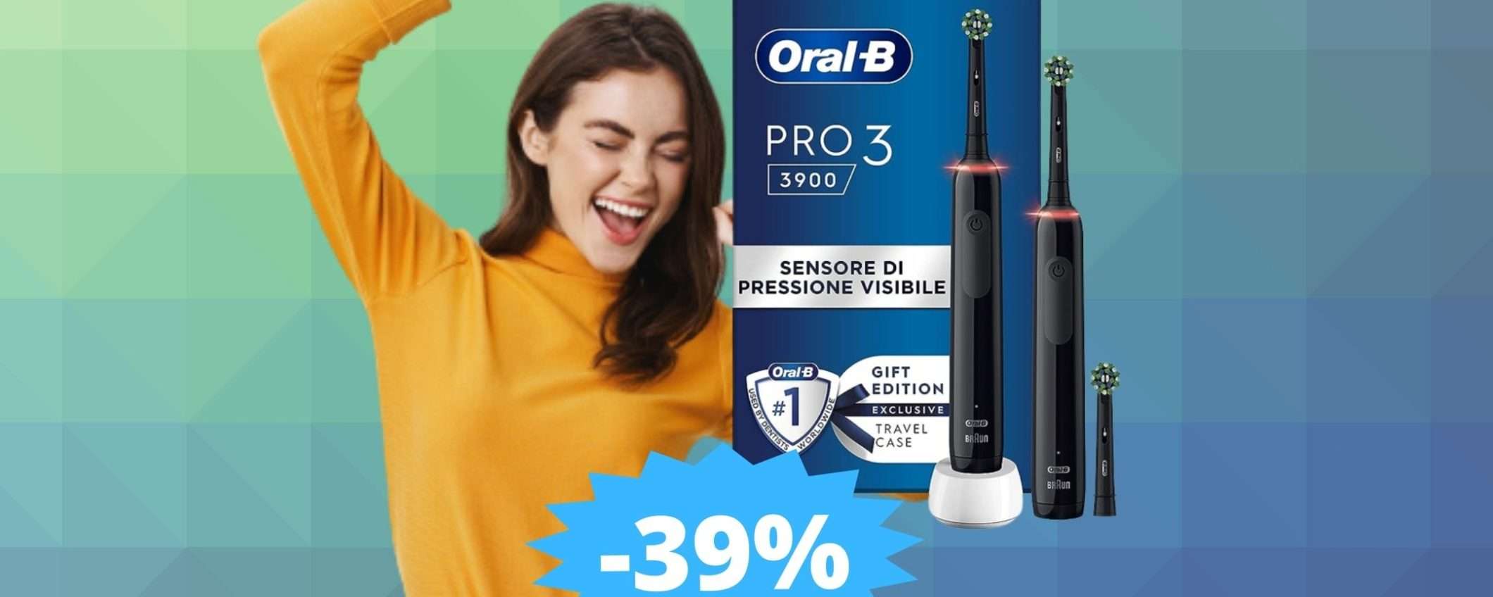 Oral-B Pro 3: MEGA sconto per lo spazzolino elettrico definitivo