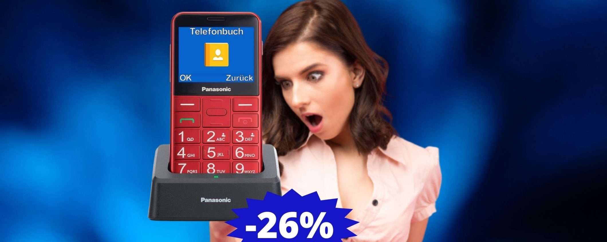 Cellulare ad utilizzo facilitato Panasonic: SUPER sconto su Amazon Cellulare ad utilizzo facilitato Panasonic: SUPER sconto su Amazon