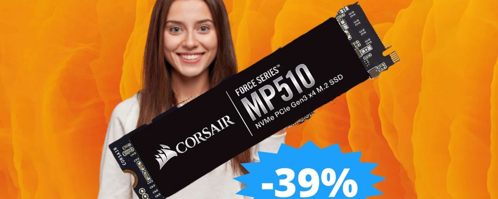 SSD interno Corsair Force MP510: prestazioni elevate in MEGA sconto SSD interno Corsair Force MP510: prestazioni elevate in MEGA sconto