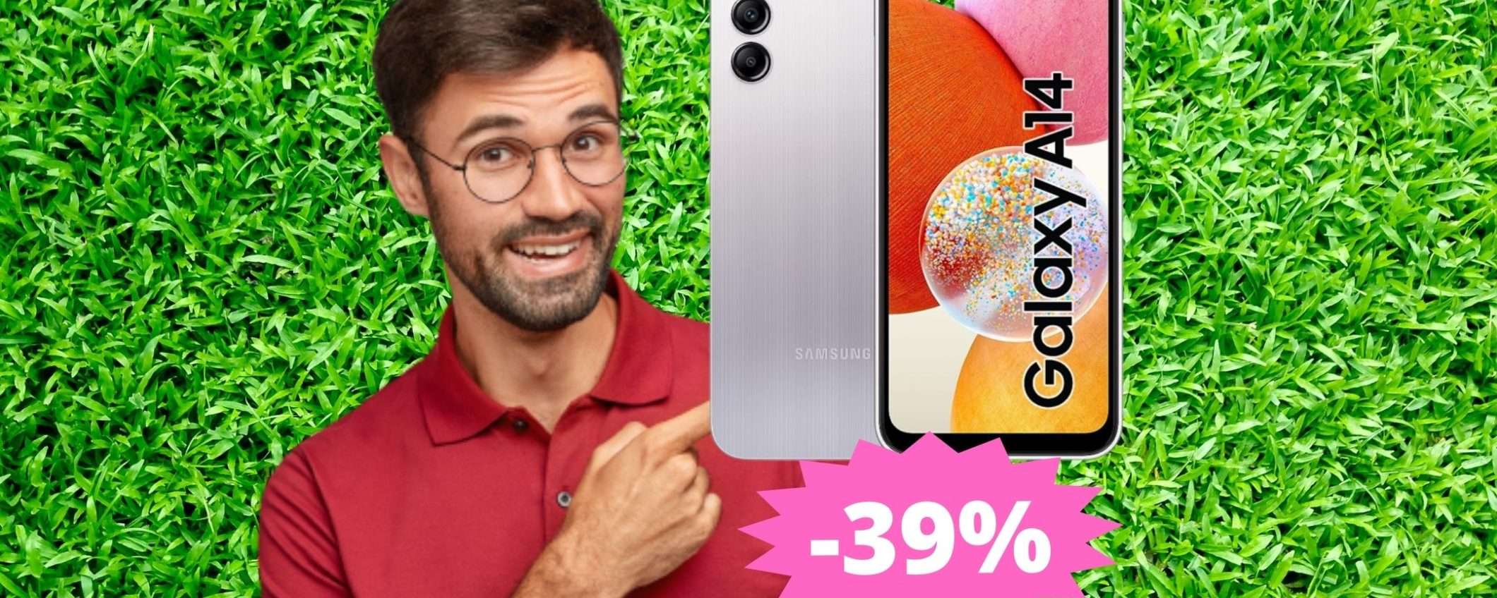 Samsung Galaxy A14: OCCASIONE imperdibile su Amazon (-39%) Samsung Galaxy A14: OCCASIONE imperdibile su Amazon (-39%)