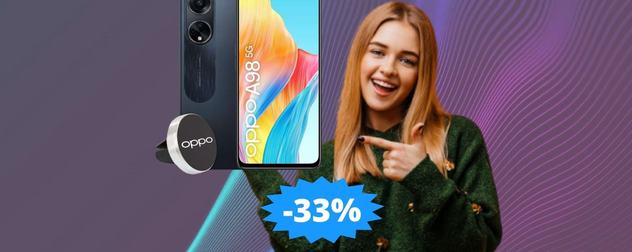 OPPO A98: una MEGA promozione che non puoi perdere (-33%) OPPO A98: una MEGA promozione che non puoi perdere (-33%)