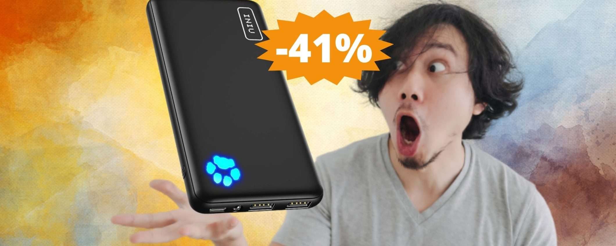 Power Bank INIU: qualità e affidabilità in MEGA sconto (-41%) Power Bank INIU: qualità e affidabilità in MEGA sconto (-41%)