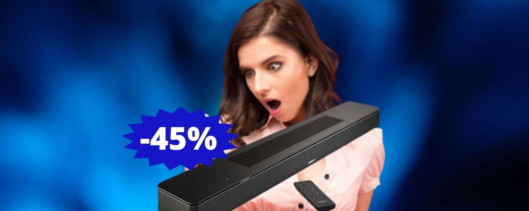 Bose Soundbar 550: qualità PREMIUM ad un prezzo RIDICOLO Bose Soundbar 550: qualità PREMIUM ad un prezzo RIDICOLO