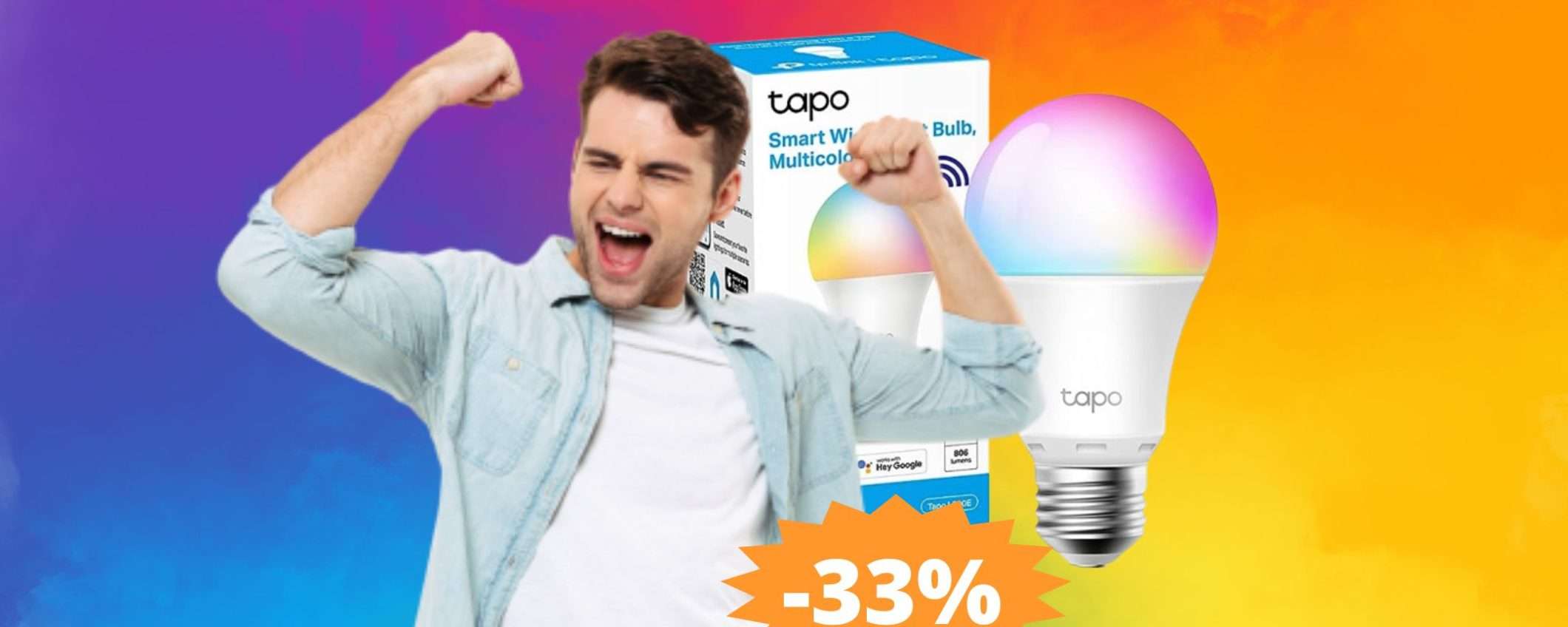 TP-Link Tapo: la lampadina smart più venduta su Amazon (-33%)