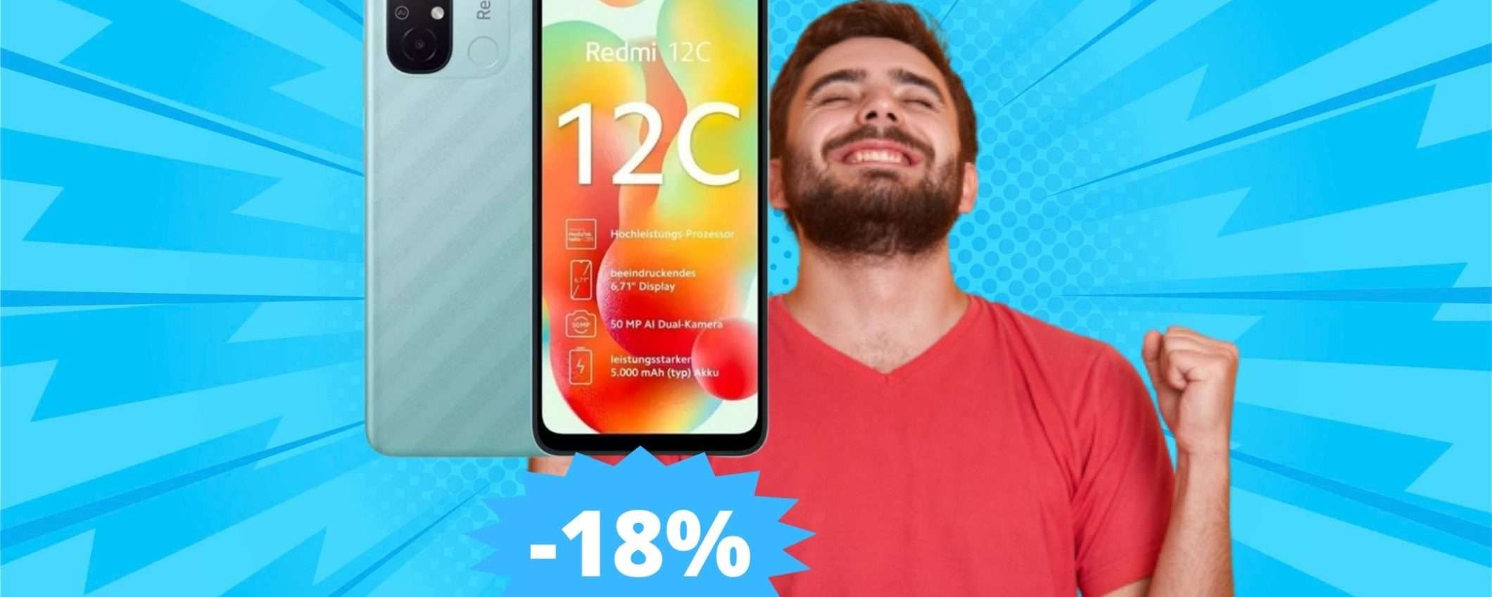 Xiaomi Redmi 12C: SUPER sconto del 18% su Amazon Xiaomi Redmi 12C: SUPER sconto del 18% su Amazon