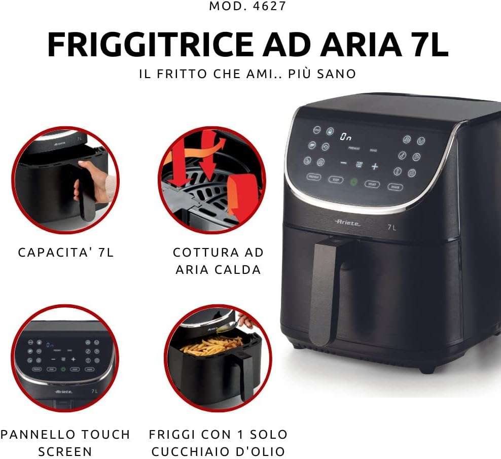 friggitrice-aria-ariete-7-litri-12-funzioni-prezzo-shock-meno-grassi