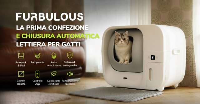 La lettiera automatica più intelligente in ASSOLUTO è in mega sconto