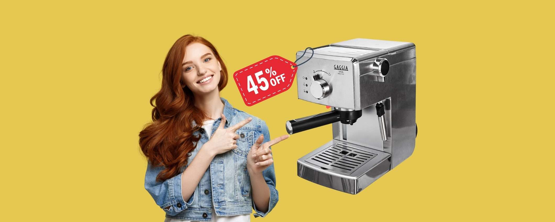 Gaggia Viva Prestige: il caffè come al bar e il costo è a terra (-45%) Gaggia Viva Prestige: il caffè come al bar e il costo è a terra (-45%)