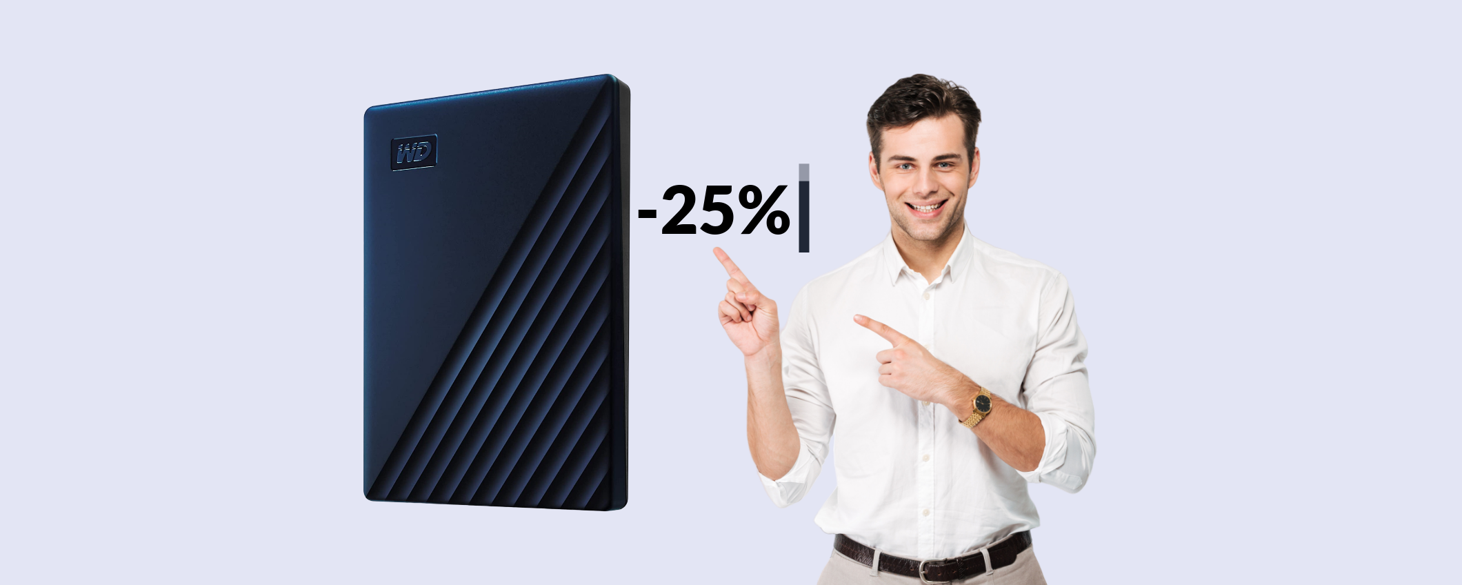 Hard disk esterno 2TB per Mac: oggi lo porti a casa con soli 88€