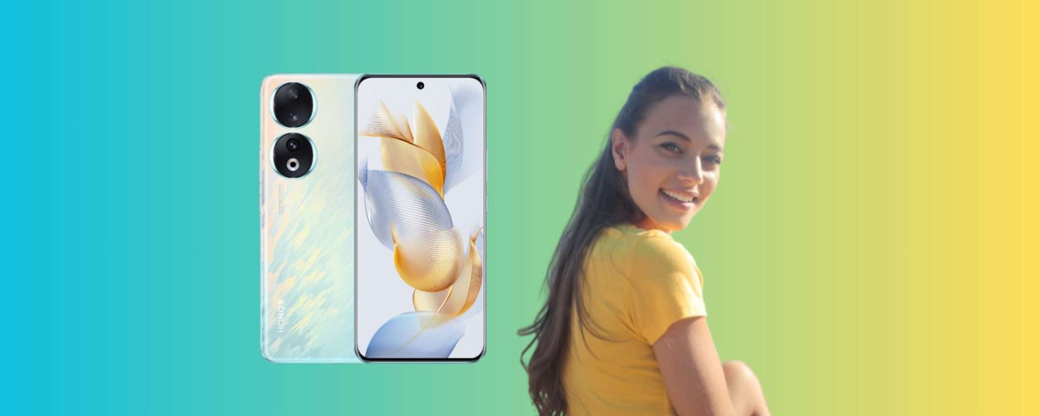 Honor 90 col nuovo colore Peacock Blue in super offerta a 449,90 euro Honor 90 col nuovo colore Peacock Blue in super offerta a 449,90 euro