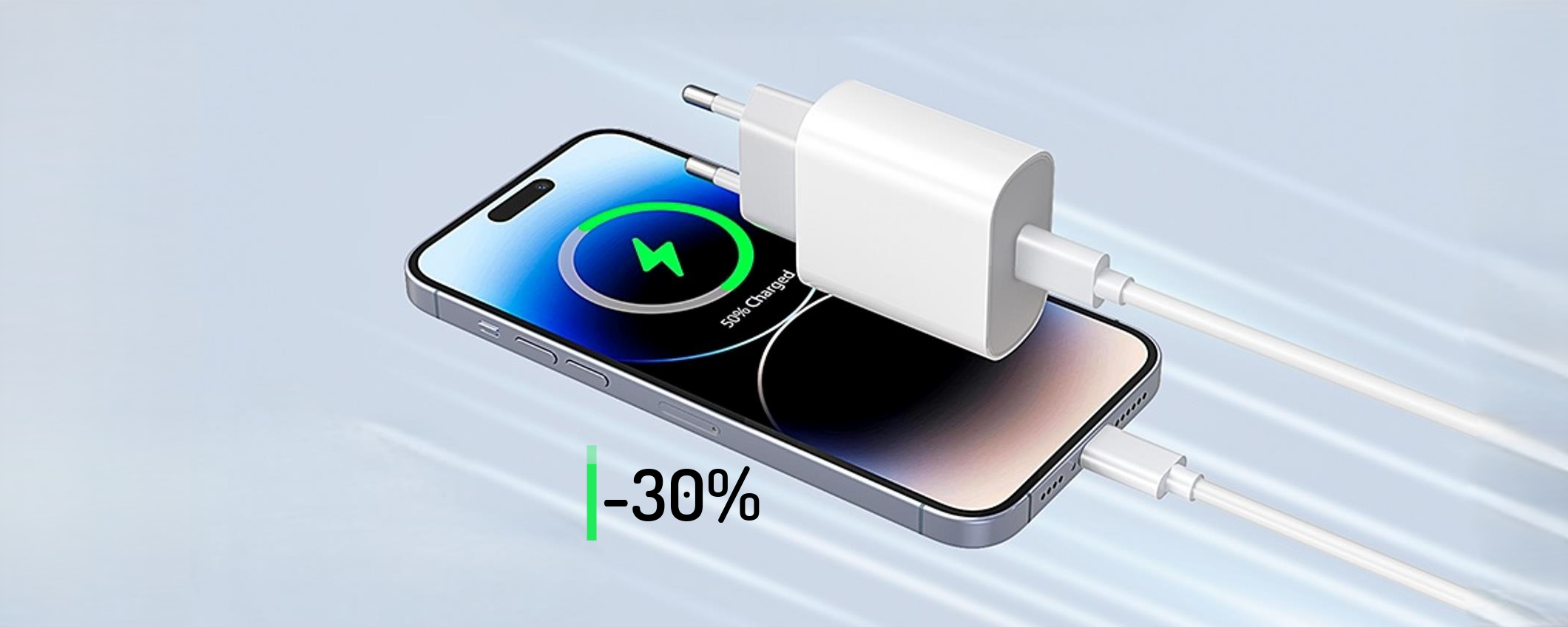 iPhone 14 sempre pronto grazie a questo caricabatterie USB C (6€) iPhone 14 sempre pronto grazie a questo caricabatterie USB C (6€)