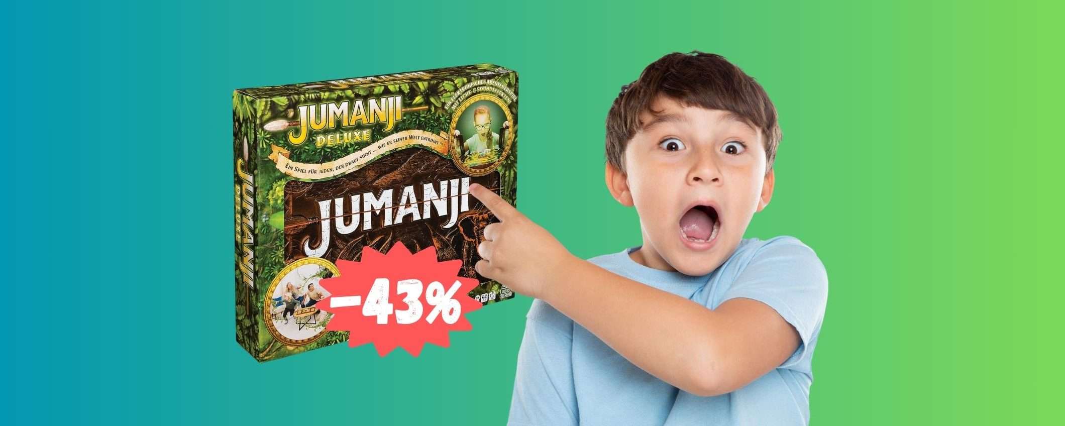 Jumanji Deluxe in versione elettronica al 43% in MENO su Amazon Jumanji Deluxe in versione elettronica al 43% in MENO su Amazon