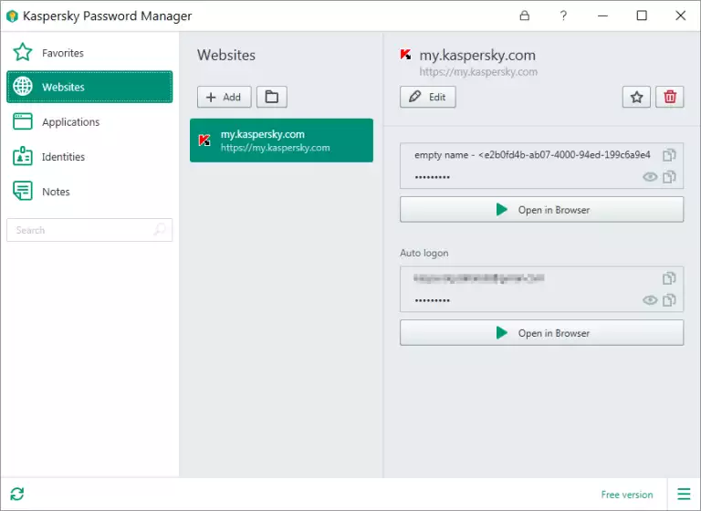 Kaspersky Password Manager