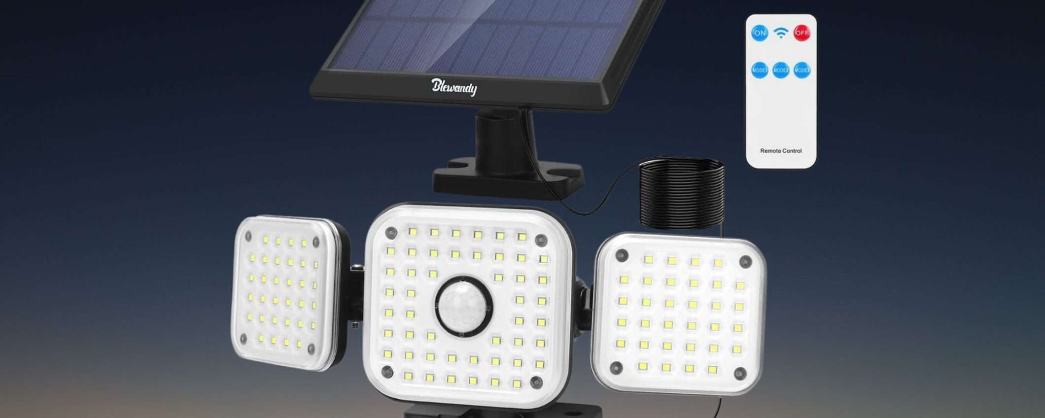 Faro solare con 3 teste indipendenti a 15€: sconto 50% su Amazon, follia pura Faro solare con 3 teste indipendenti a 15€: sconto 50% su Amazon, follia pura