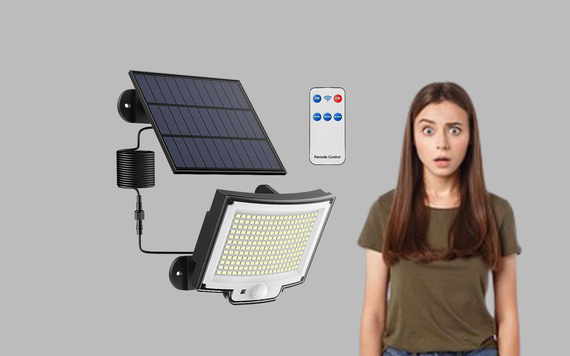 TrAdE Shop Traesio - Faro Stradale Led Solare 100 W Luce 6500k Lampione Sensore Movimento Sl 100w Ss 40449036 - Foto 4