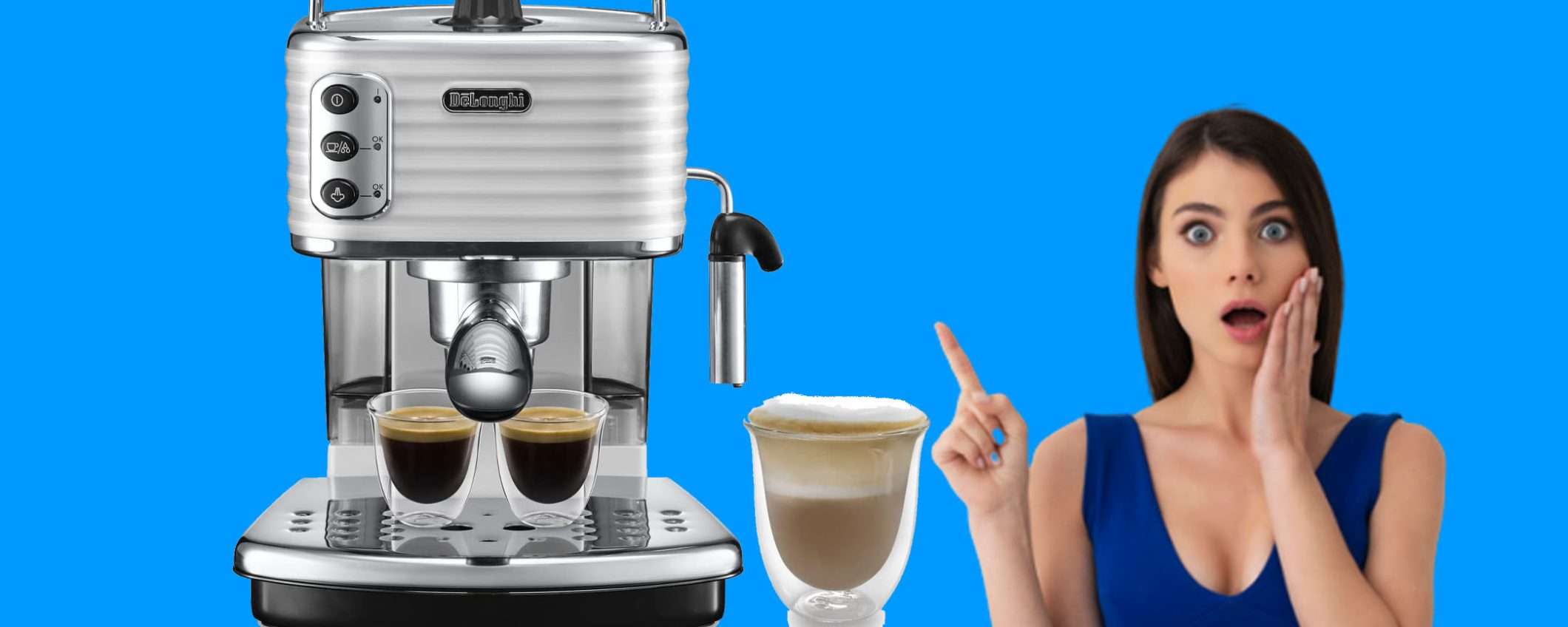 Macchina De'Longhi per caffè e cappuccino manuale: sconto TOP Macchina De'Longhi per caffè e cappuccino manuale: sconto TOP