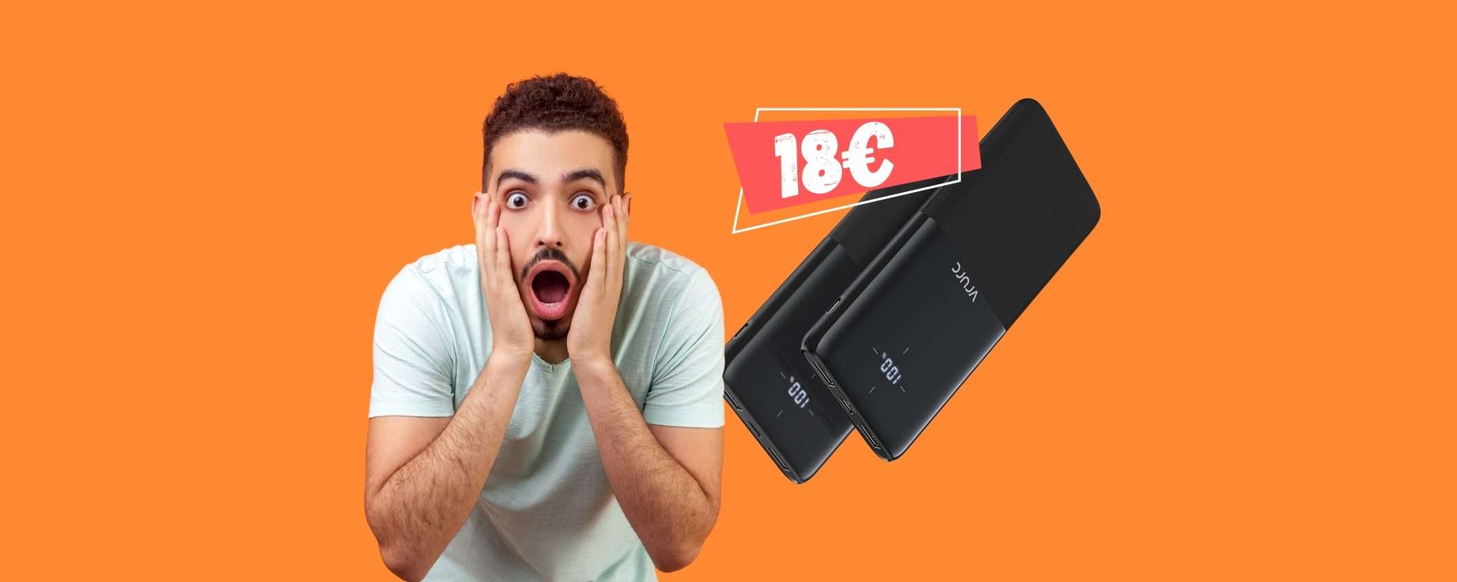 Mai più lo smartphone scarico con questi 2 power bank a 18€ Mai più lo smartphone scarico con questi 2 power bank a 18€