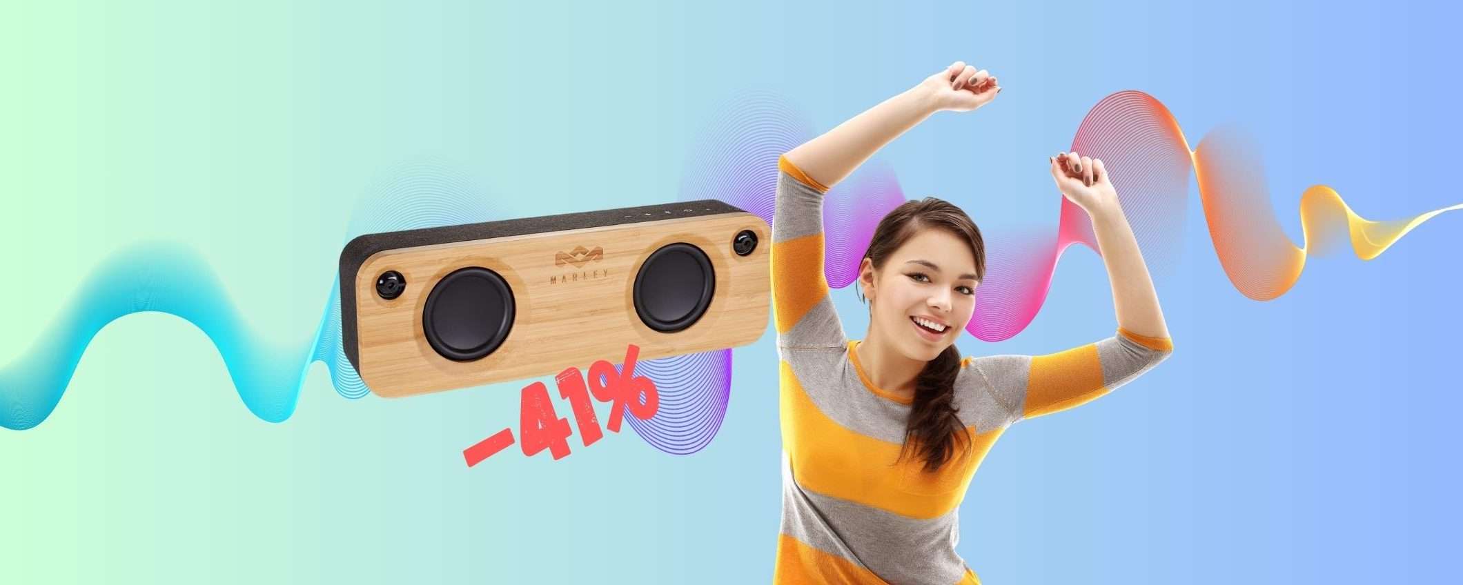 Marley Get Together: cassa Bluetooth portatile in MEGA SCONTO (-41%) Marley Get Together: cassa Bluetooth portatile in MEGA SCONTO (-41%)